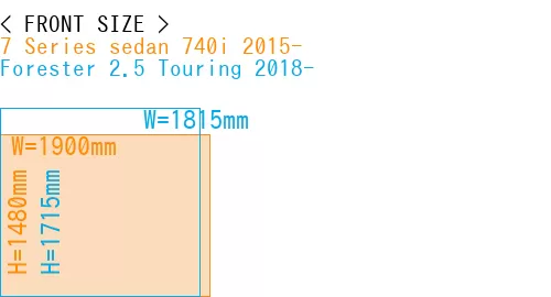 #7 Series sedan 740i 2015- + Forester 2.5 Touring 2018-